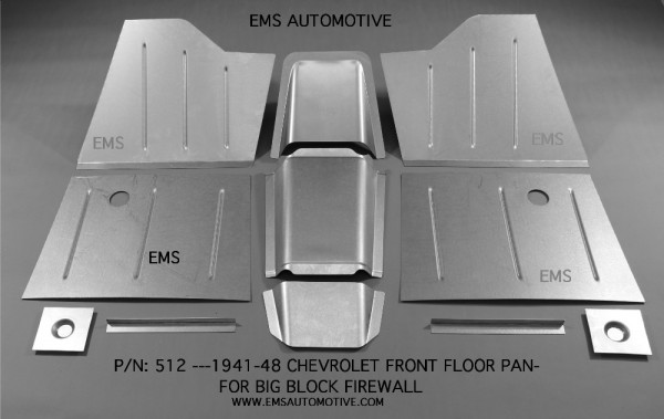 FRONT FLOOR PAN KIT FOR SMALL BLOCK FIREWALL